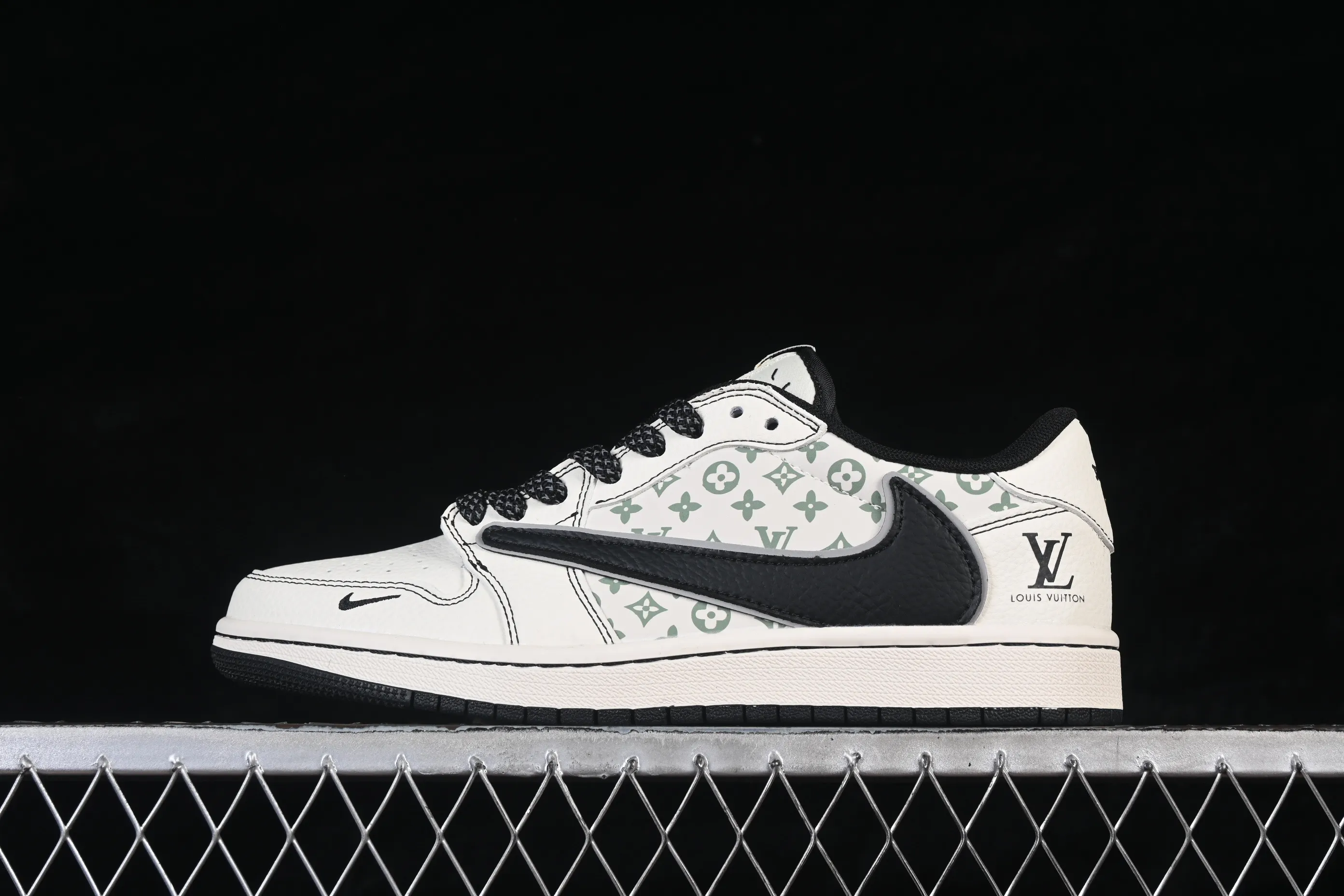 All categories Air Jordan Jordan series basketball shoes Air Jordan 1 Low High-end customized low-top sneakers Travis Scott x Fragment Design x Air Jordan 1 Low OG SP AJ1 Joe 1 meter black inverted low-top cultural casual sneakers HH7518-090